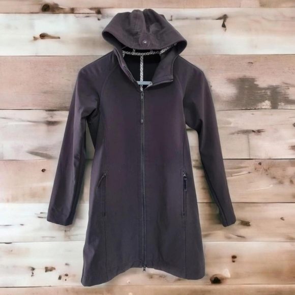 lululemon athletica Jackets & Blazers - Lululemon Black Waterproof Jacket Size xs16" ptp